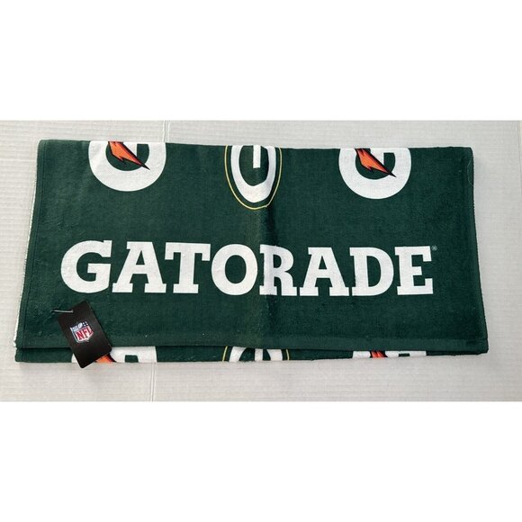Green Bay Packers NFL Gatorade Sideline Neck Towel Pro Team WinCraft Golf New - Picture 2 of 11